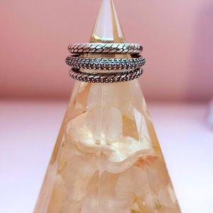 Pandora Multi-layered Sterling Silver Ring (Retired)